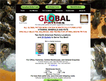 Tablet Screenshot of globalpatties.com